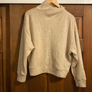 Fifteen twenty cross over turtleneck sweater oatmeal medium